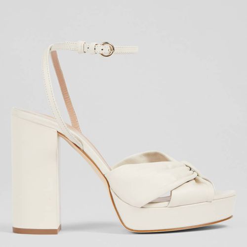 Cream Amanda Leather Formal Sandals - L K Bennett - Modalova