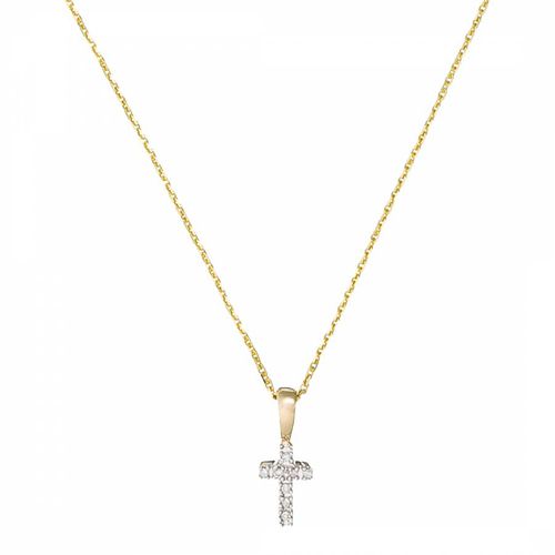 Mini Cross' Pendant Yellow Gold - MUSE - Modalova