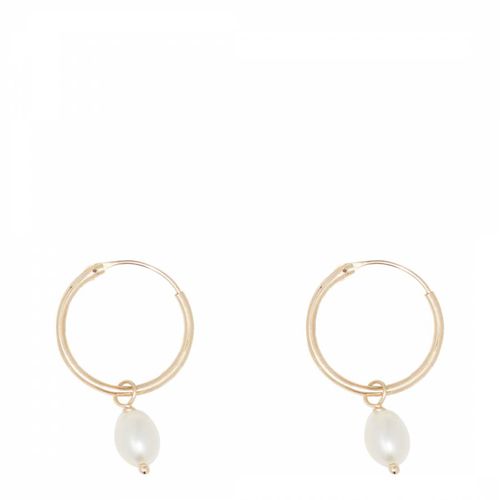 Yellow Gold Gama Perle Earrings - MUSE - Modalova