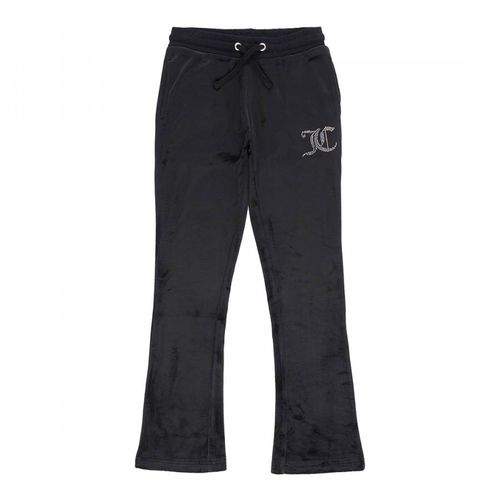 Girl's Diamante Velour Bootcut Tracksuit Bottoms - Juicy Couture - Modalova