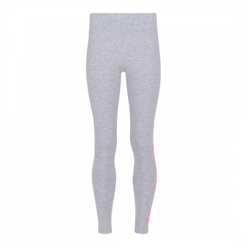 Girl's Grey Cotton Branded Leggings - Juicy Couture - Modalova