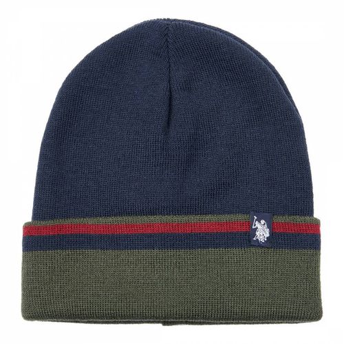 Navy Contrast Beanie - U.S. Polo Assn. - Modalova