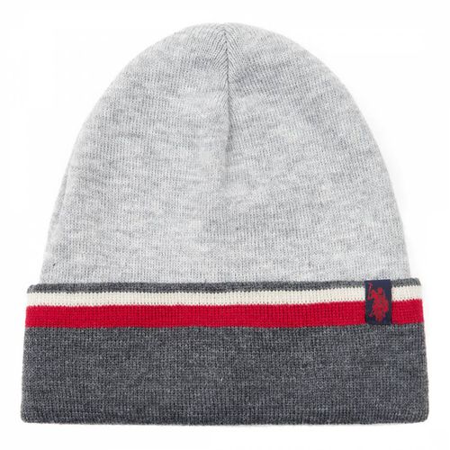 Grey Contrast Beanie - U.S. Polo Assn. - Modalova