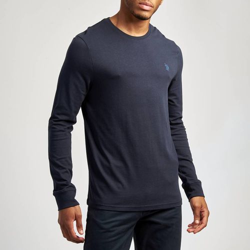 Navy Long Sleeve Cotton Top - U.S. Polo Assn. - Modalova