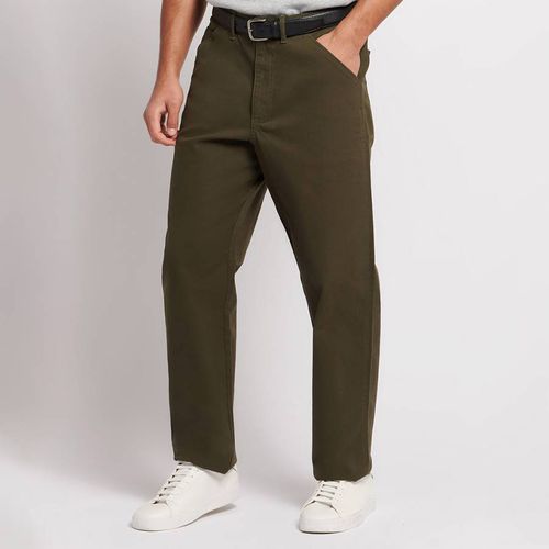 Dark Green Worker Cotton Trousers - U.S. Polo Assn. - Modalova