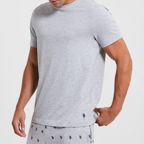 Grey 2 Pack Pyjama Cotton T-Shirts - U.S. Polo Assn. - Modalova