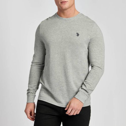 Grey Long Sleeve Cotton Top - U.S. Polo Assn. - Modalova