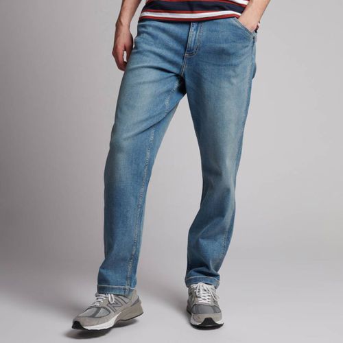 Blue Denim Loose Stretch Jeans - U.S. Polo Assn. - Modalova