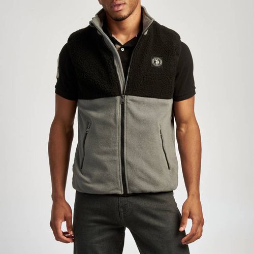 Black Colour Block Borg Gilet - U.S. Polo Assn. - Modalova