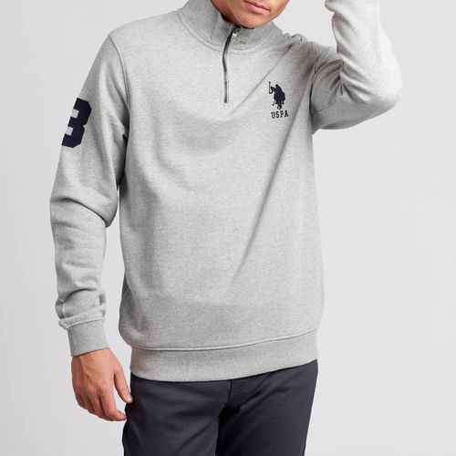 Funnel Half Zip Cotton Sweatshirt - U.S. Polo Assn. - Modalova