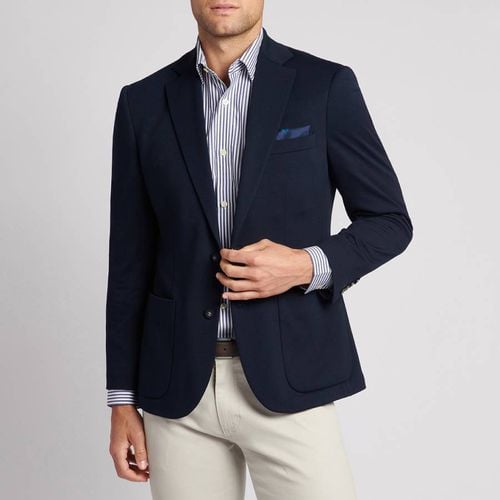 Navy Solid Jersey Cotton Blazer - U.S. Polo Assn. - Modalova