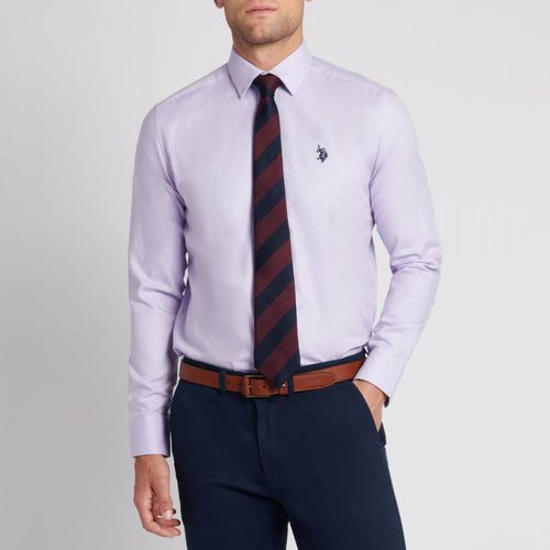 Lilac Royal Cotton Twill Shirt - U.S. Polo Assn. - Modalova