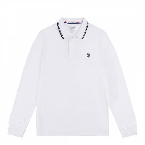 Tipped Pique Cotton Polo Shirt - U.S. Polo Assn. - Modalova