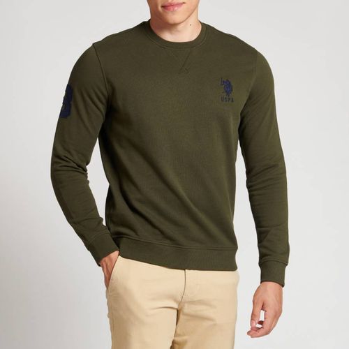 Khaki Player Cotton Sweatshirt - U.S. Polo Assn. - Modalova