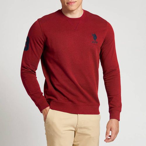 Red Player Cotton Sweatshirt - U.S. Polo Assn. - Modalova