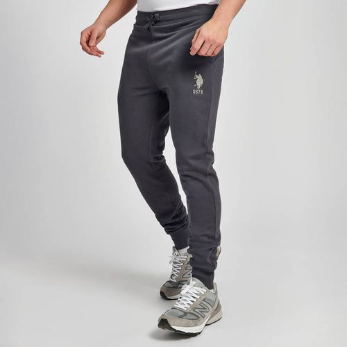 Charcoal Cuffed Hem Cotton Blend Joggers - U.S. Polo Assn. - Modalova