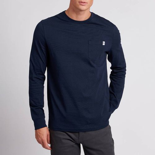 Navy Textured Cotton Top - U.S. Polo Assn. - Modalova