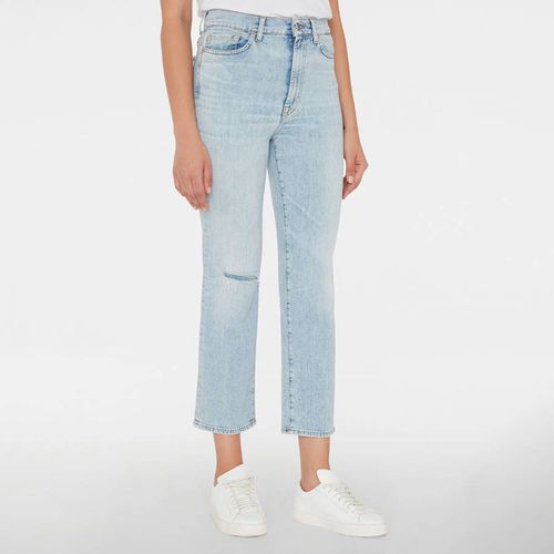 Light Wash Logan Straight Stretch Jeans - 7 For All Mankind - Modalova