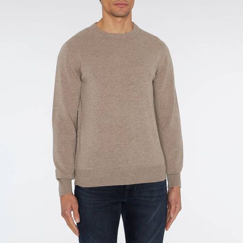 Taupe Knitted Cashmere Jumper - 7 For All Mankind - Modalova