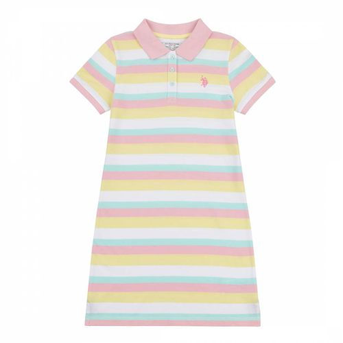 Teen Girl's Multi Striped Cotton Polo Dress - U.S. Polo Assn. - Modalova