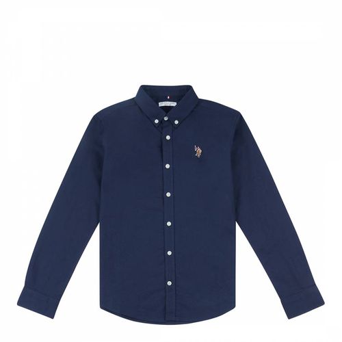 Teen Boy's Classic Logo Cotton Oxford Shirt - U.S. Polo Assn. - Modalova