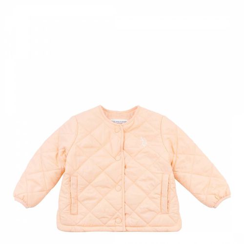 Baby's Pink Quilted Coat - U.S. Polo Assn. - Modalova