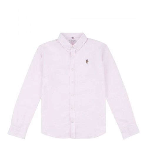 Teen Boy's Pink Cotton Oxford Shirt - U.S. Polo Assn. - Modalova