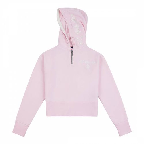 Younger Girl's Zipped Cotton Hoodie - U.S. Polo Assn. - Modalova