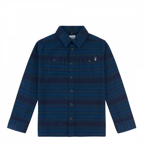 Teen Boy's Check Cotton Overshirt - U.S. Polo Assn. - Modalova