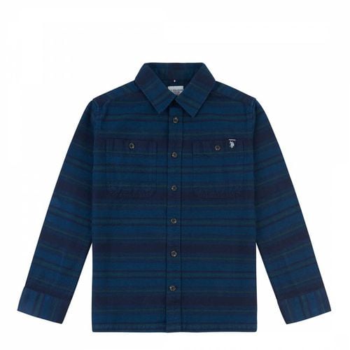 Teen Boy's Check Cotton Overshirt - U.S. Polo Assn. - Modalova