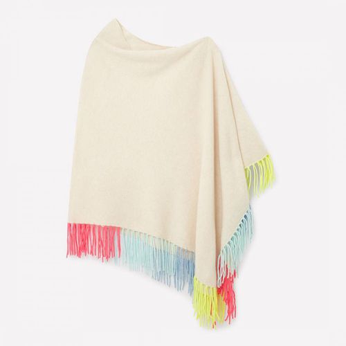 Fringe Mini Poncho Antique White - Scott & Scott London - Modalova