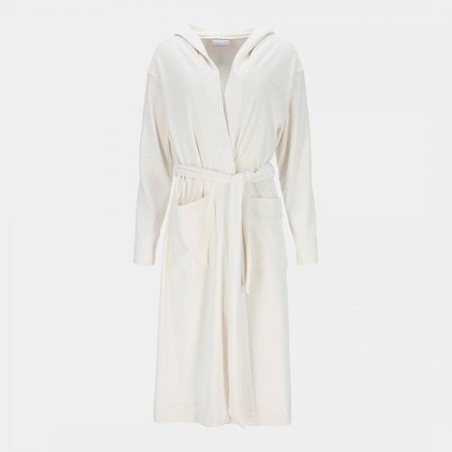 Cream Velour Hooded Robe - Juicy Couture - Modalova
