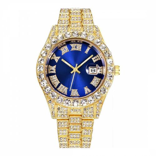 K Gold Embellished Dial Watch - Stephen Oliver - Modalova