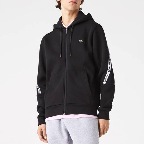Branded Taping Cotton Blend Zip Up Hoodie - Lacoste - Modalova
