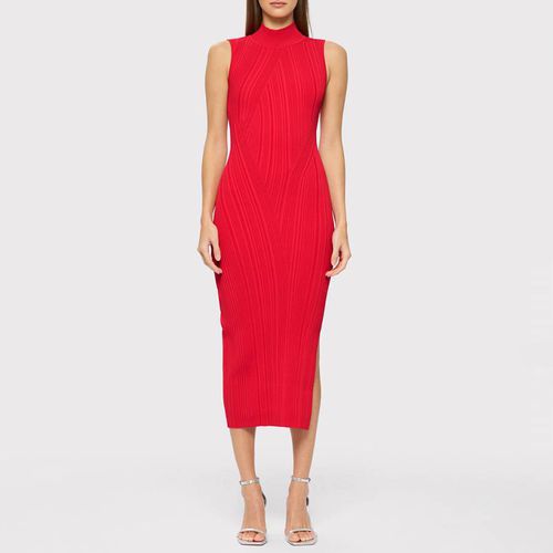 Rib Knit Sleeveless Turtleneck Dress - Herve Leger - Modalova