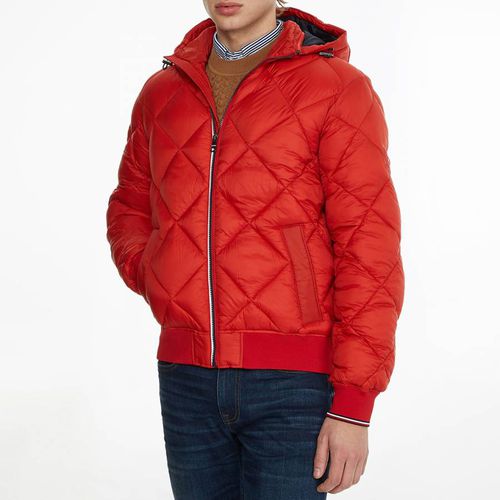 Red Diamond Quilted Coat - Tommy Hilfiger - Modalova
