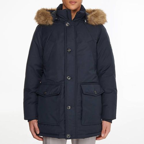 Navy Rockie Down Parka Coat - Tommy Hilfiger - Modalova