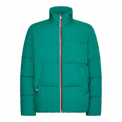 Blue High Neck Quilted Jacket - Tommy Hilfiger - Modalova