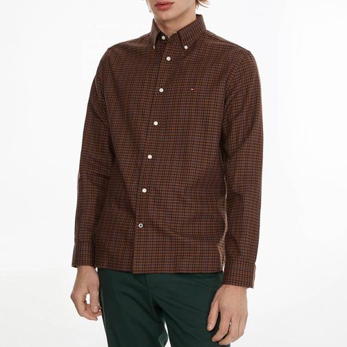 Flannel Tattersall Check Cotton Shirt - Tommy Hilfiger - Modalova