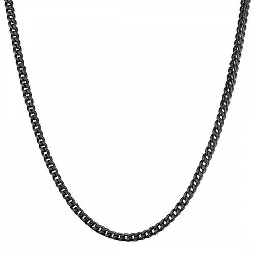 Black Plated Classic Chain Necklace - Stephen Oliver - Modalova