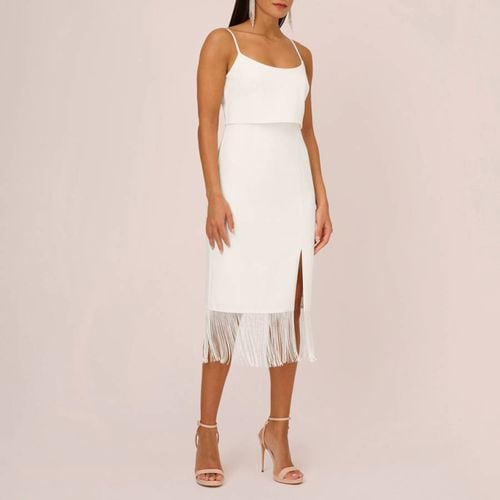 Ivory Crepe Midi Dress - Adrianna Papell - Modalova