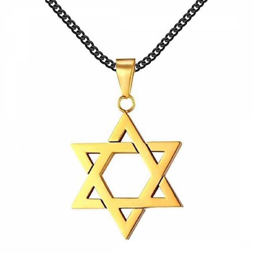 K Gold Polished Star Necklace - Stephen Oliver - Modalova