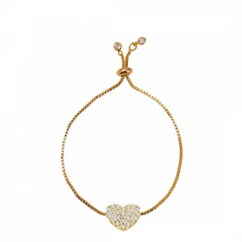 K Heart Embelisshed Adjustable Bracelet - Liv Oliver - Modalova