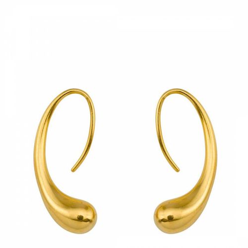 K Gold Tear Drop Earrings - Chloe Collection by Liv Oliver - Modalova