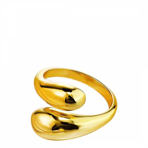K Modern Double Layer Polished Ring - Chloe Collection by Liv Oliver - Modalova