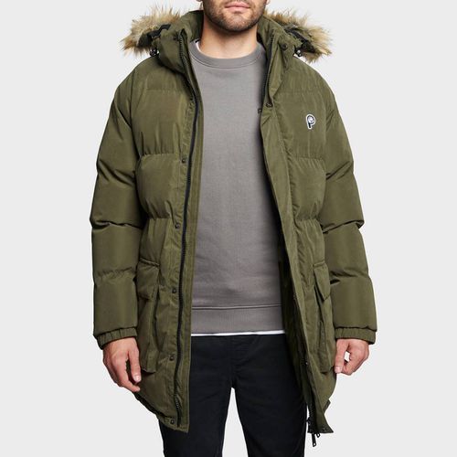 Khaki P Bear Longline Puffer Jacket - Penfield - Modalova