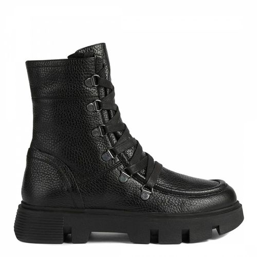Black Leather Vilde Ankle Boot - Geox - Modalova