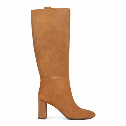 Brown Suede Pheby 80 Ankle Boot - Geox - Modalova