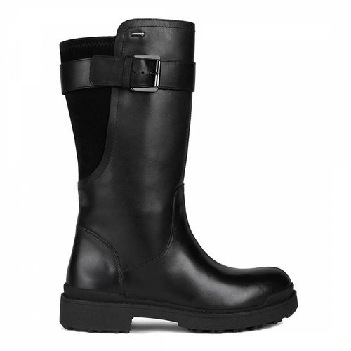 Black Leather Nevegal ABX Boot - Geox - Modalova