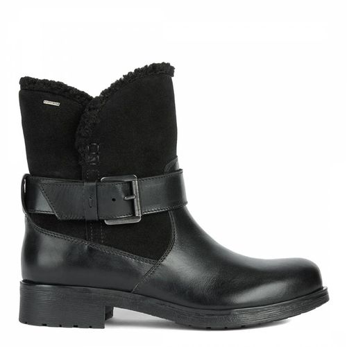 Black Suede Rawelle Ankle Boot - Geox - Modalova